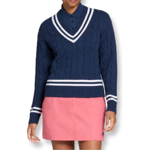 Walter Hagen - NWT - XXL -  Navy and White Women's Sweater - Picture 2 of 8